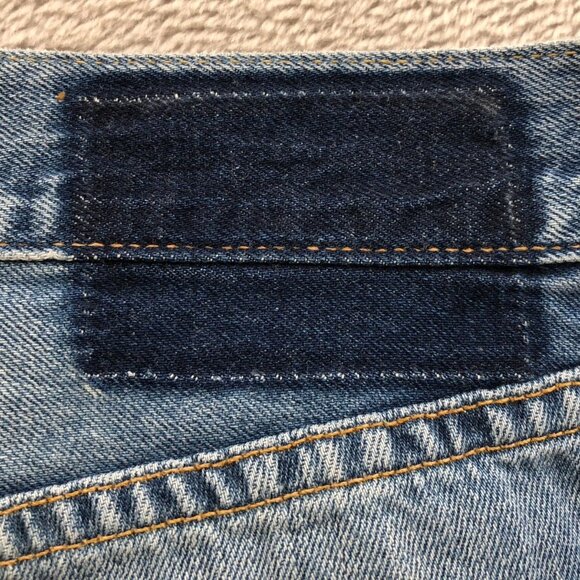 Rag & Bone Women's Jeans Size 29 Retro 70s Flare Frayed Hem Cropped Casual Blue - Picture 15 of 16